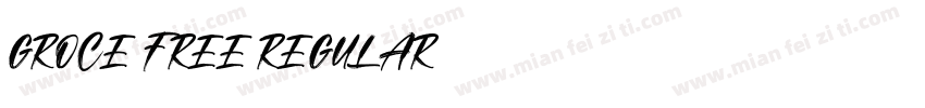 groce free regular字体转换